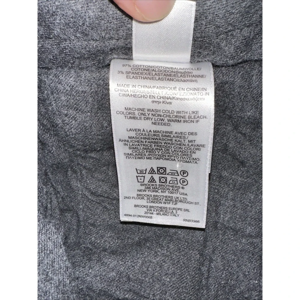 Brooks Brothers Clark Chino Pants Men's 38x30 Beige Cotton Straight Leg